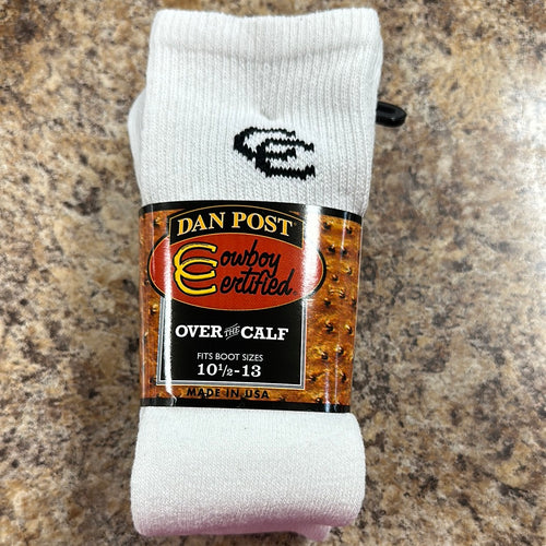 Dan Post Cowboy Certified Over the Calf Boot Socks 10.5-13