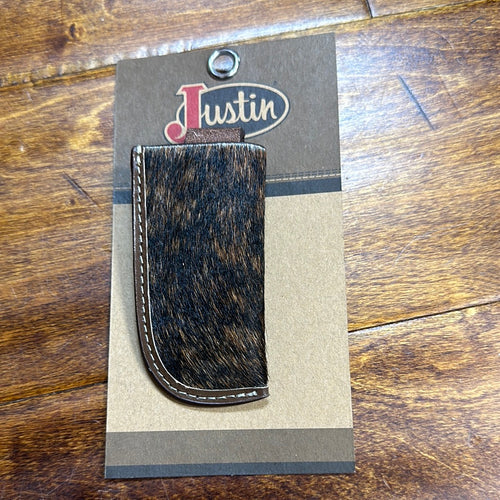 Justin Men’s Knife Sheath w/ Hair on Leather.