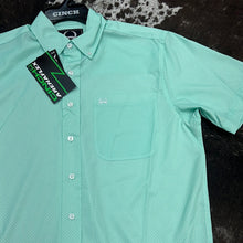 Load image into Gallery viewer, Men’s Cinch Mint Green SS Button Up