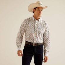 Load image into Gallery viewer, Ariat Mens Oatmeal Wrinkle Free Remington Classic Fit Shirt.