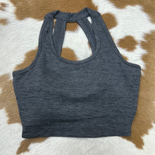 Load image into Gallery viewer, Athletic Bra with Back Cutout Detail.