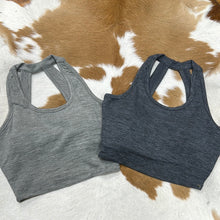 Load image into Gallery viewer, Athletic Bra with Back Cutout Detail.