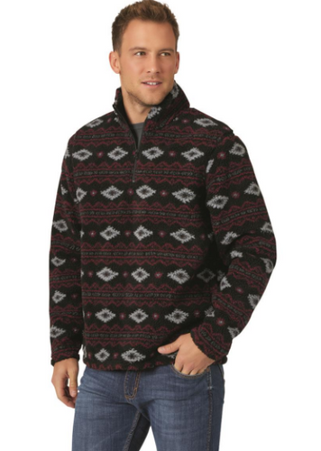 Wrangler Aztec Fleece Pullover