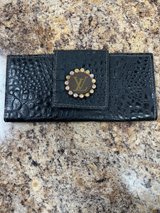 Leather LV Clutch Wallet
