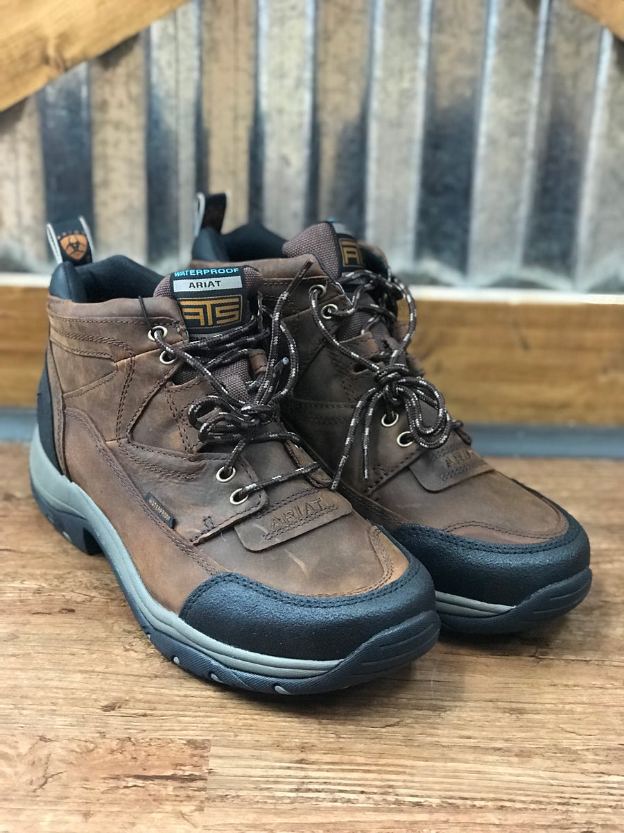 Chaussures De Randonnée Imperméables Homme Ariat Terrain H2O - Taille US 11.5 D - Marron Vieilli - Neuf Avec Boîte