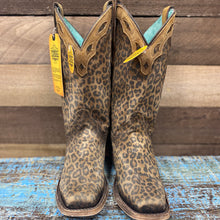 Load image into Gallery viewer, Ladies Corral Leopard Overlay Sq Toe Boot
