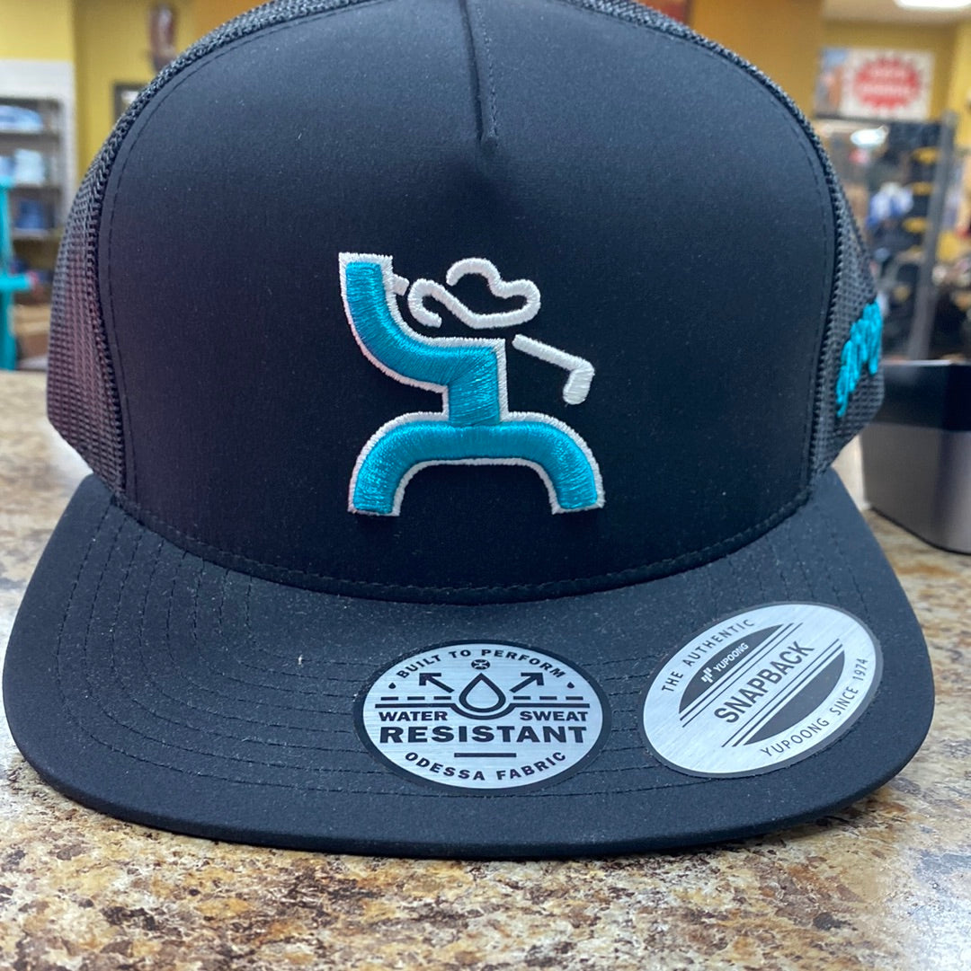 Hooey Golf Blk Hat Rustic Soul