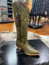 Load image into Gallery viewer, Dan Post Woman’s Zip Heartland Olive Snip-toe boot