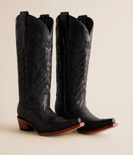 Load image into Gallery viewer, Women’s Circle G Black Embroidery Tall Top Snip Toe Boot
