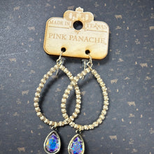 Load image into Gallery viewer, Teardrop w/ Gem Earrings.
