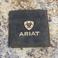 Load image into Gallery viewer, Ariat Logo Crazy Horse Wallet