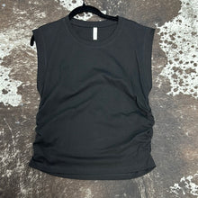 Load image into Gallery viewer, Muscule Tee with Side Ruched Detail.