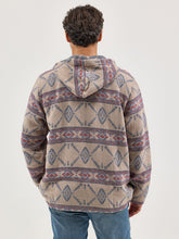 Load image into Gallery viewer, Wrangler Men’s Jacquard Quarter Zip Hoodie.