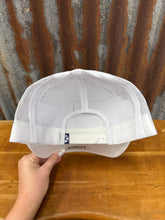 Load image into Gallery viewer, Rank Stock White And Blue Trucker Hat