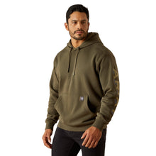 Load image into Gallery viewer, Ariat Rebar Grape Leaf Lightweight Logo Hoodie.