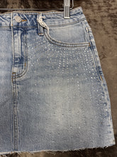 Load image into Gallery viewer, Women’s Vervet Rhinestone Mini Skirt