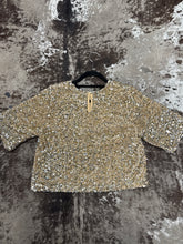 Load image into Gallery viewer, Women’s By Together Gold Brown Sequins Top