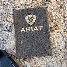 Load image into Gallery viewer, Ariat Logo Crazy Horse Wallet