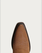Load image into Gallery viewer, Women’s Corral Brown Embroidery &amp; Woven Tall Top Snip Toe Boot