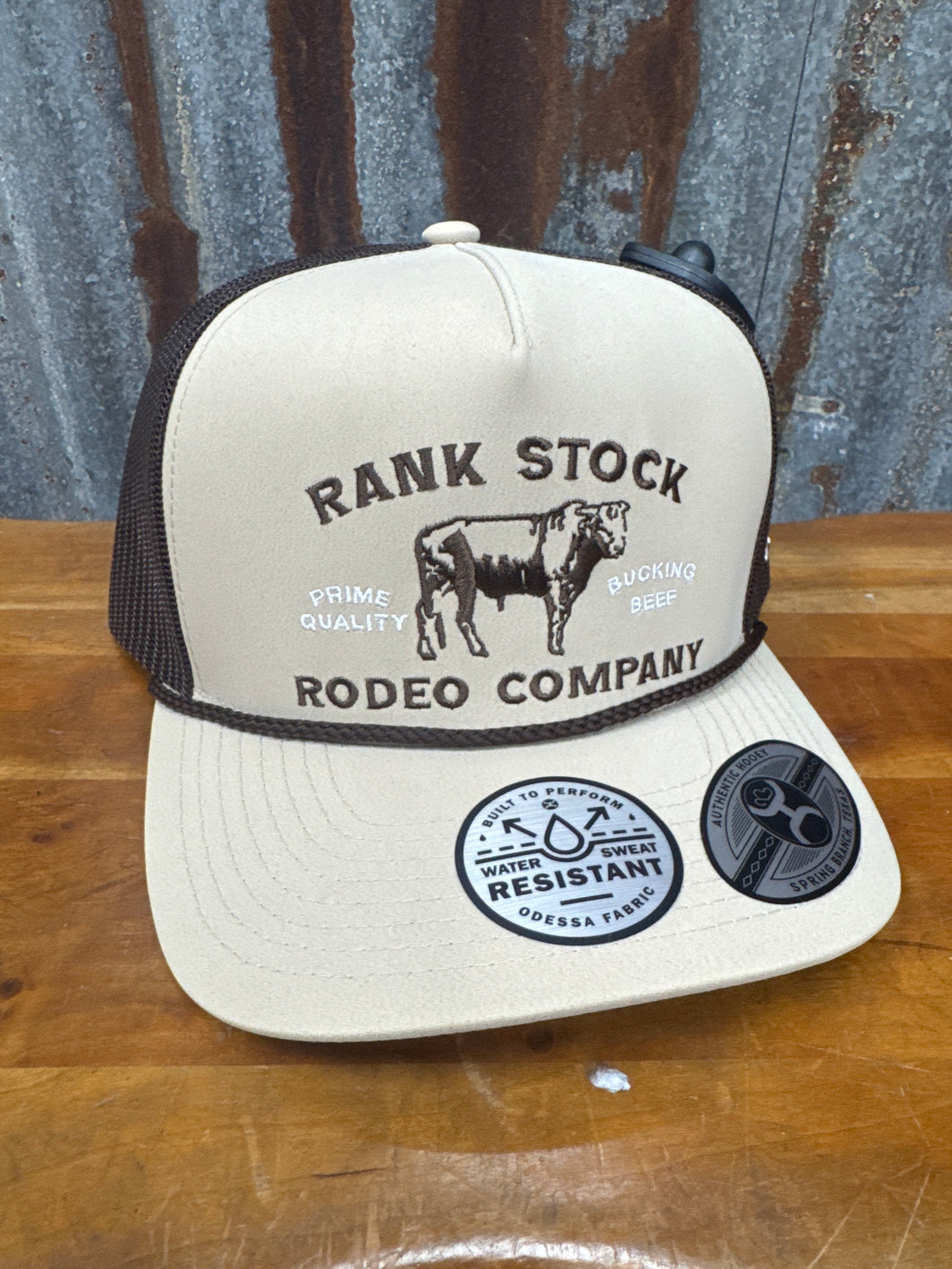 Hooey Rank Stock Tan/Brown Trucker