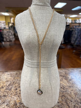 Load image into Gallery viewer, Pink Panache Y-Chain Necklace With Crystal Drop