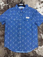 Load image into Gallery viewer, Men’s Rock&amp;roll Tek Longhorn Print SS Snap