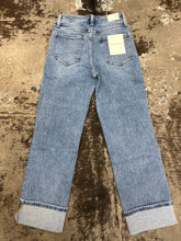 Load image into Gallery viewer, High Rise Cuffed Straight Leg Jean