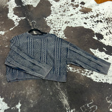 Load image into Gallery viewer, Deep Indigo Cropped Sweater