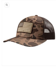 Load image into Gallery viewer, Ariat Youth Camo Flag Patch Hat
