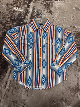 Load image into Gallery viewer, Boys Roper Ombre Stripe LS Snap Shirt
