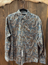Load image into Gallery viewer, Cinch Men’s Longsleeve Blue Printed Button Up