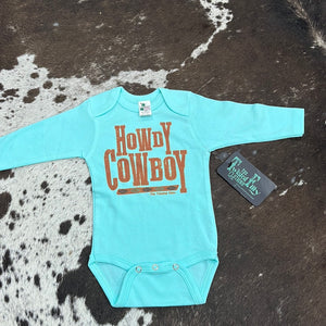 Howdy Cowboy Infant Girls Turquoise