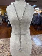 Load image into Gallery viewer, Pink Panache Y-Chain Necklace With Crystal Drop