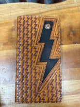 Load image into Gallery viewer, Men’s Hooey Tan Rodeo Wallet With Black Lightning Bolt