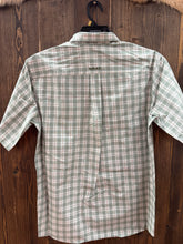 Load image into Gallery viewer, Men’s Ariat Loden Frost Plaid Short Sleeve Button Up