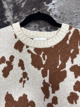 Load image into Gallery viewer, Women’s By Together Cowprint Sweater