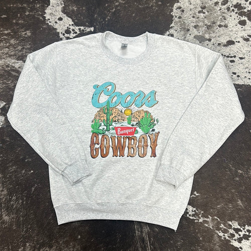 Coors Cowboy Banquet Sweatshirt.