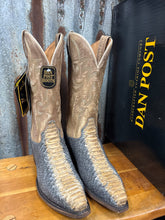 Load image into Gallery viewer, Men’s Dan Post Grey/Bone Python Stryker Snip Boot