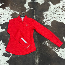 Load image into Gallery viewer, Women’s Cinch Red LS Button Up