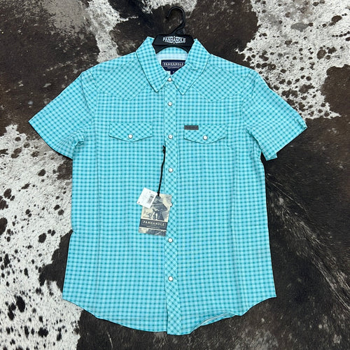 Men’s Panhandle Turquoise SS Snap Up
