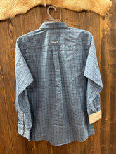 Load image into Gallery viewer, Ariat Men’s WF Blue Fusion Medium Plaid Samuel LS Button Up