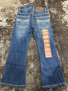 Rock & Roll Boys Embroidered Bootcut Jeans.