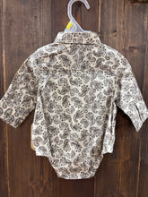 Load image into Gallery viewer, Wrangler Little Boys Tan Printed Onesie
