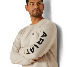 Load image into Gallery viewer, Men's Rebar Cotton Strong Standard Logo Pocket Long Sleeve T-Shirt.