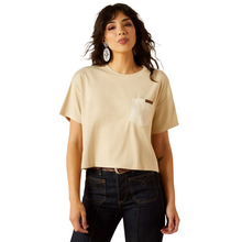 Load image into Gallery viewer, Ariat Ladies Patron Oyster Gray Short Sleeve Top.