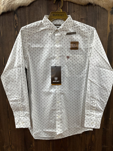 Men’s Ariat Pembroke LS Shirt White