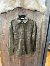 Load image into Gallery viewer, Button Down Snap Brushed Animal Print Shacket