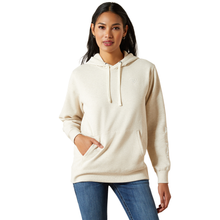 Load image into Gallery viewer, Ariat Womens Oatmeal Heather Logo 2.0 Hoodie.