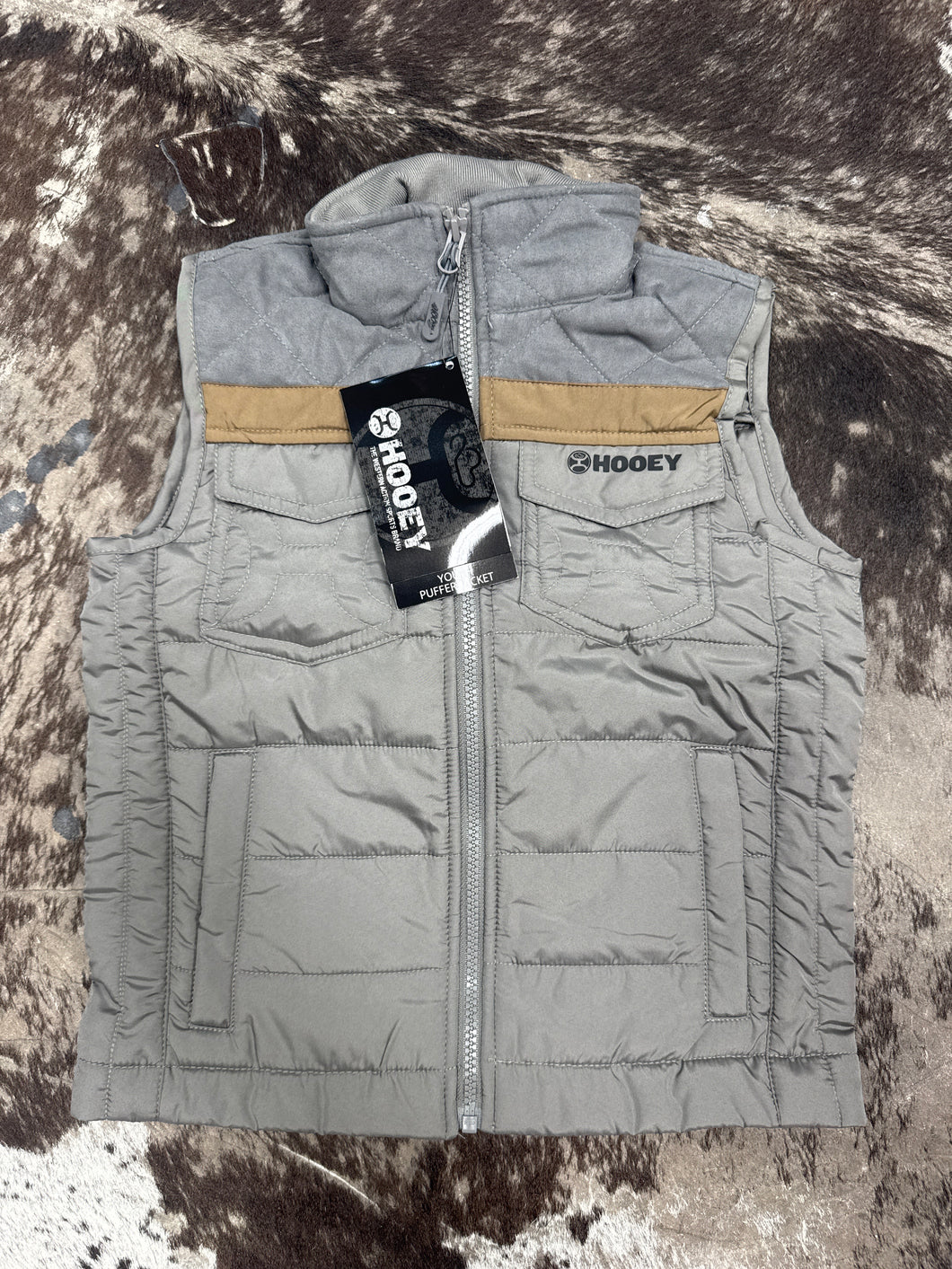 Hooey Boy’s Banff Grey Packable Vest