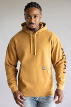 Load image into Gallery viewer, Men’s Rebar Dijon/Mole Graphic Hoodie.